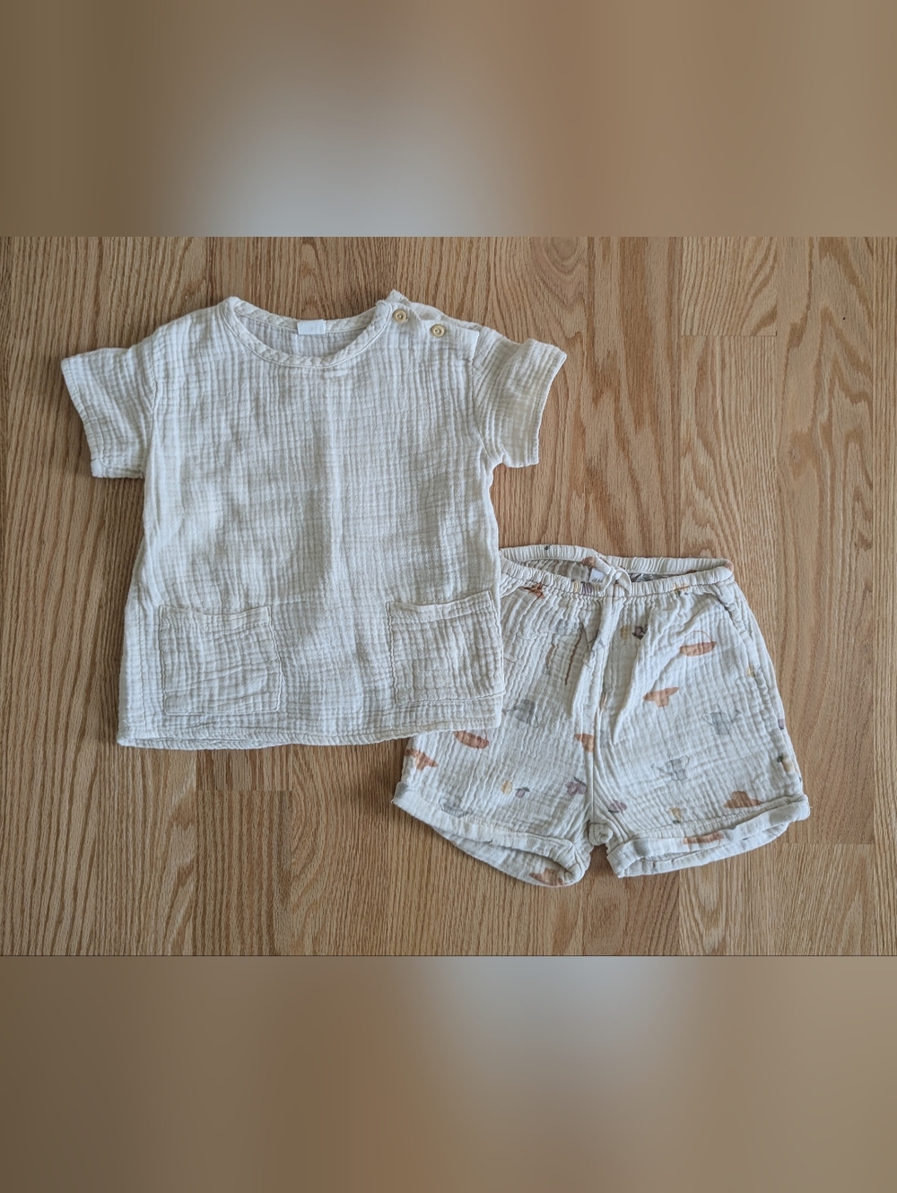 H&M Cotton Top & Shorts Set 3T
